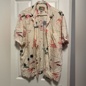 Vintage Flamingo Button down shirt